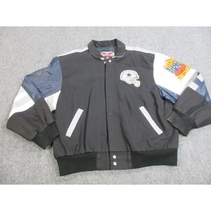 Vintage Dallas Cowboys Jacket‎ Mens Large NFL Football Jeff Hamilton 90s